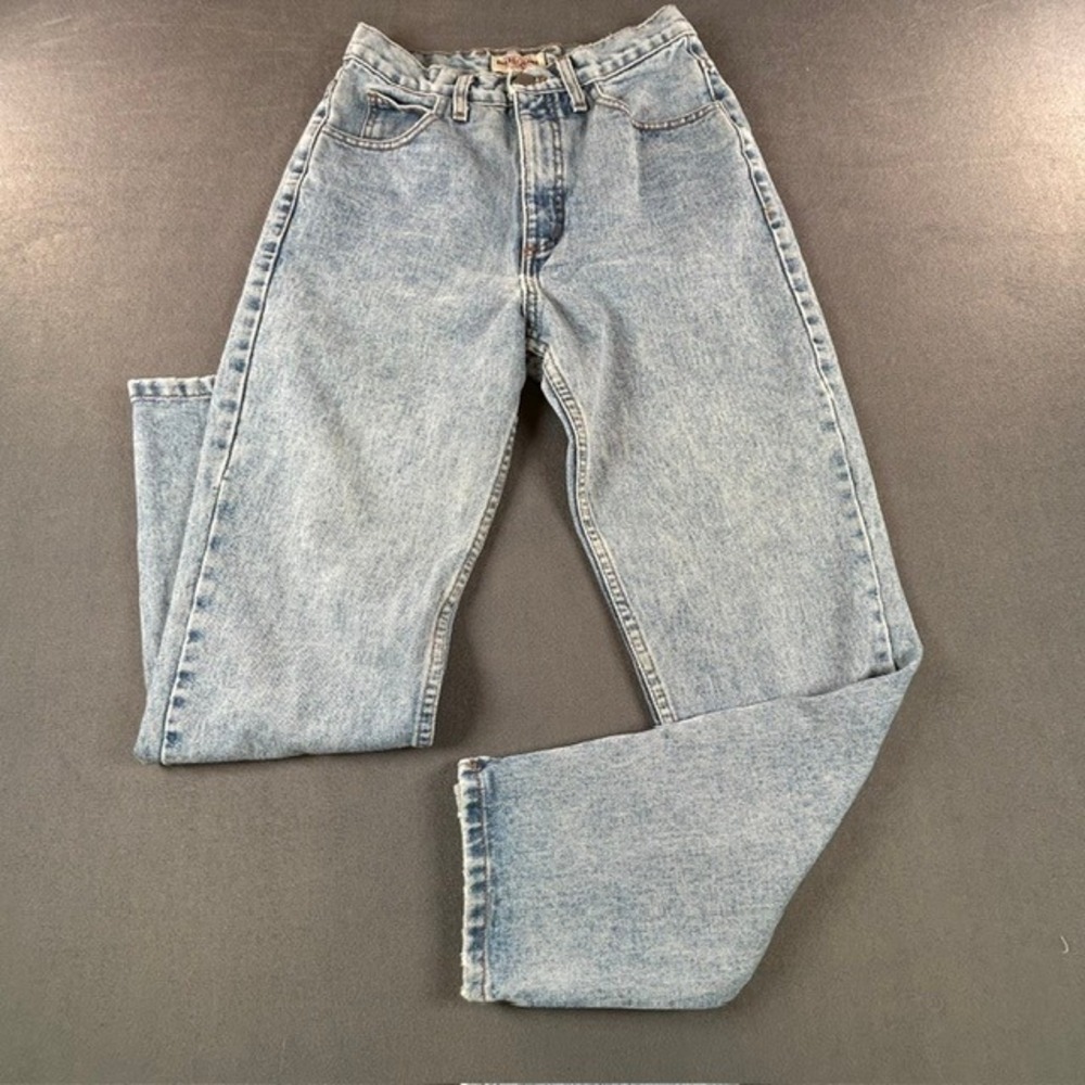 Vintage 80s GUESS Jeans Style 1015 Women's 28 Light Wash Ankle Zip Made USA